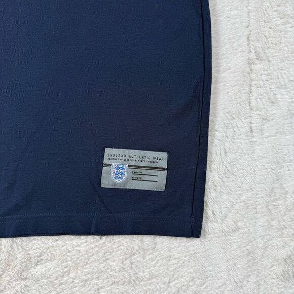 England Shirt Men Small National Team Spell Out Football Soccer Navy T Shirt - Picture 2 of 6